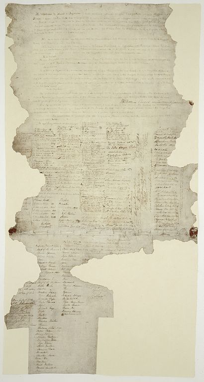 Signed Te Tiriti o Waitangi: the Treaty of Waitangi signed 6 February 1840